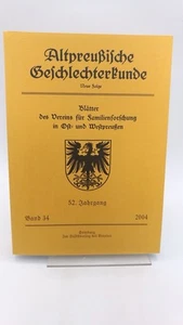 Verein für Familienforschung in Ost- und Westpreußen (Hrsg.) Altpreußische Ge.. - Bild 1 von 5