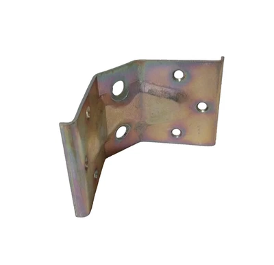 4 X Piastra Angolare In Ferro Zincato H60 mm Per Fissaggio Gamba Tavolo In Legno - Immagine 1 di 4