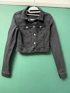 Camaieu Denim Jacket. Womens UK10. Black Denim. SKU 49015 - Picture 1 of 7