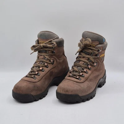 Botas Asolo Mujer Talla US 6.5 Cuero Marrón Gore-Tex Senderismo Vibram Impermeables Foto 1 de 4
