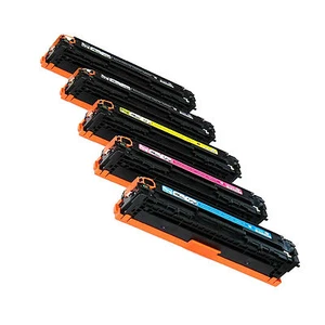 5pk CB541A CB542A CB543A CB540A Toner Fits HP Laserjet CM1312nfi CP1215 CP1515 - Picture 1 of 1