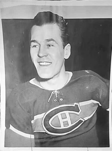1944 NHL HOCKEY TYPE 1 PHOTO BUTCH BOUCHARD MONTREAL CANADIENS HHOF LEGEND AHL - Picture 1 of 8