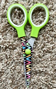 Scissors - Student School Household Paper Safety Edge Green - 5.5" SAME DAY SHIP - Picture 1 of 4