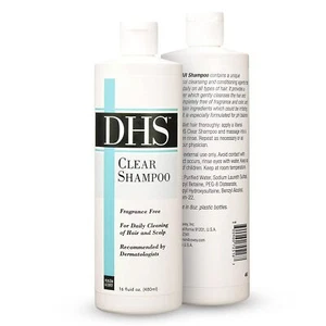 Dhs Clear Gentle Everyday Shampoo 16 Oz Unscented For Sensitive Skin - Picture 1 of 6
