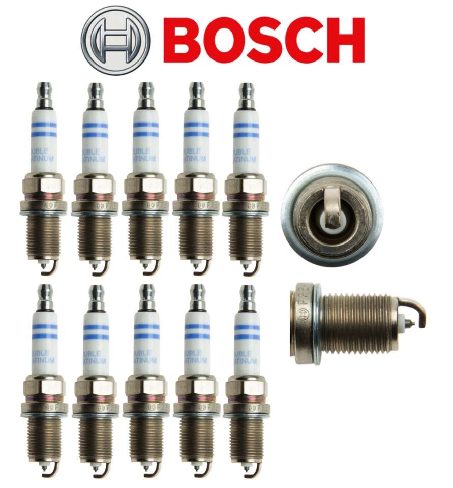 10x BOSCH Spark Plugs KIT For AUDI 2009-2012 R8 5.2L V10 / 2014 2015 2017 R8 V10 - Image 1 of 4