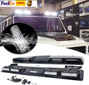 Gloss Black ROOF LIGHT BAR 4 LED for Benz G class W463A W464 G63 G550 2019-2023 - Picture 1 of 8