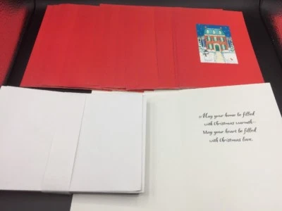 18 New Christmas Hallmark Red Greeting Cards "May Your Home Filled Love" - Image 1 of 4