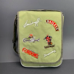 Bolso Mensajero Verde Cartera Bolso de Mano Smirnoff Baileys Capitán Morgan Tanqueray - Imagen 1 de 21