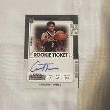 CAMERON THOMAS 2021-22 Panini Contenders Rookie Ticket On Card AUTO - Nets🔥📈