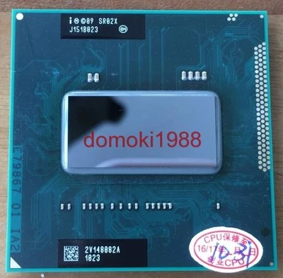 intel I7-2860QM SR02X CPU 2.5-3.6G Socket G2 5 GT/s Sandy Bridge FF8062701065100 - Image 1 of 4