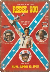 Darlington Raceway Rebel 500 Insegna in metallo riproduzione programma A1071 - Foto 1 di 2