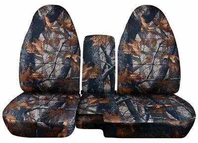 1991-2012 Ford Ranger 60/40 Camouflage Camo Seat Covers Choose color TDV - Image 1 of 2