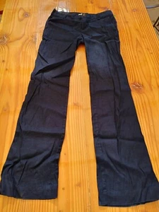 Pantalón elevenses azul lino mezcla rayón talla m - Imagen 1 de 8