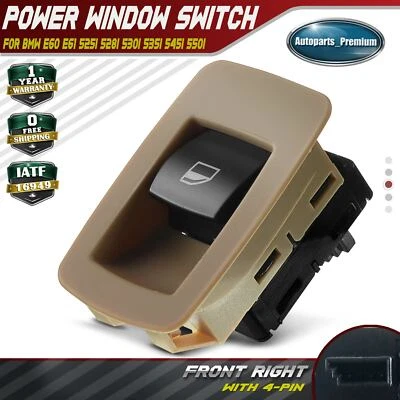 Power Single Window Switch for BMW E60 E61 525i 528i 530i 535i 02-09 61316951956 - Image 1 of 4
