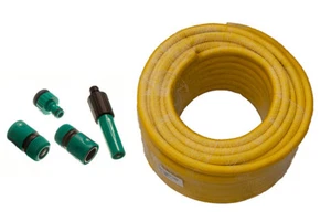 10M Long 12MM ID Anti Kink Garden Hosepipe & Hozelock Compatible Fittings - Picture 1 of 1