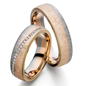 DISEÑO MADURO - ELEGANTES ANILLOS DE BODA / BRONCE - ORO - GRAN SELECCIÓN EN TIENDA - Imagen 1 de 1
