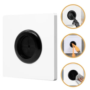 5 Pcs Outlet Hole Blank Panel With Rubber Pad Cover Cable Wall Plate - Picture 1 of 12