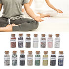 15X Different Stone Chips Healing Stones In Glass Bottles Chakra Healing Rmm
