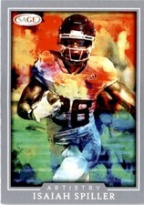 2022 Sage Artistry Silver #51 Isaiah Spiller - LA Chargers