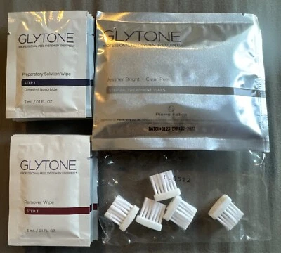 Glytone Jessner Bright + Clear applicator & Prep/post pads 5 Treatments