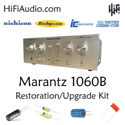 Marantz 1060B amplificador reconstrução restauração recapitulação atualização capacitor kit reparo - Imagem 1 de 4