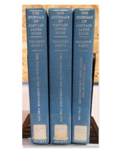 The Journals of Captain James Cook Vols. I-III Hakluyt Society Cambridge 1968 - Picture 1 of 4