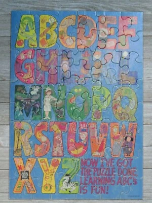 Springbok Children's Jigsaw puzzle / Hallmark / PZL 1120 / Alphabet Fun / 48   - Image 1 of 4