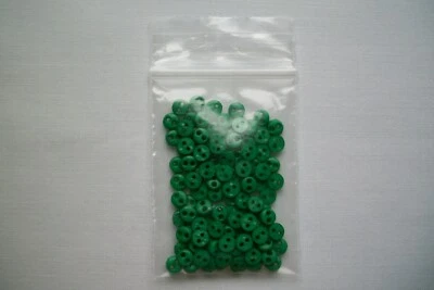 25, 50, 100 ct Micro Mini 4 mm 2 Hole Flat Buttons (Crafts, Doll Clothes, Cards) - Image 1 of 4