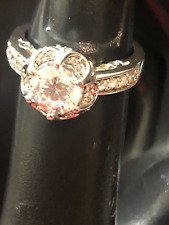 6.25 IN STERLING SILVER CZ CRYSTAL RING By Verragio