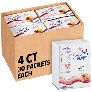 Sugar-Free Fruit Punch On-The-Go Powdered Drink Mix 120 Count 30 Count Pack of 4 - Picture 1 of 10