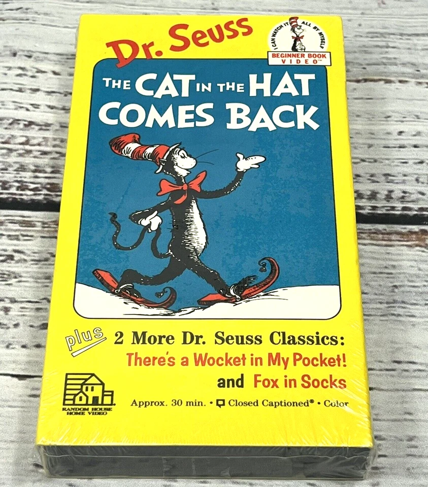 NEW THE CAT IN THE HAT COMES BACK Dr. Seuss VHS Movie - Factory Sealed - Image 1 of 4