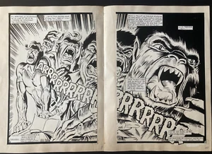 Double Planche de montage Loup garou Frères maudits Perlin Colletta Pl. 9-10 - Picture 1 of 1