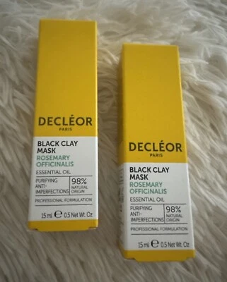 2 x Mascarilla Decleor Arcilla Negra Romero Officinalis 15 ml (30 ml Total) Foto 1 de 3