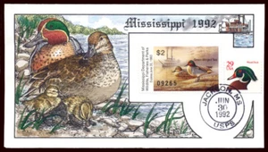 Duck FDC - MS17 1992 Mississippi - Imagen 1 de 1