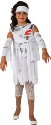 Momia Amor Egipcio Faraón Niña Miedo Elegante Disfraz Halloween Niño Disfraz Foto 1 de 2