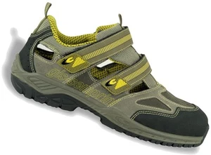 SANDALIAS ZAPATOS CALZADO DE SEGURIDAD CUERO TRABAJO PLANOS COFRA NET S1 P SRC - Picture 1 of 1