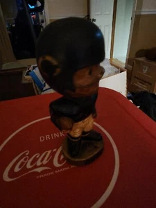 Vintage Chicago Bears NFL Football Gold Base BOBBLEHEAD 1960's rare - Picture 1 of 6