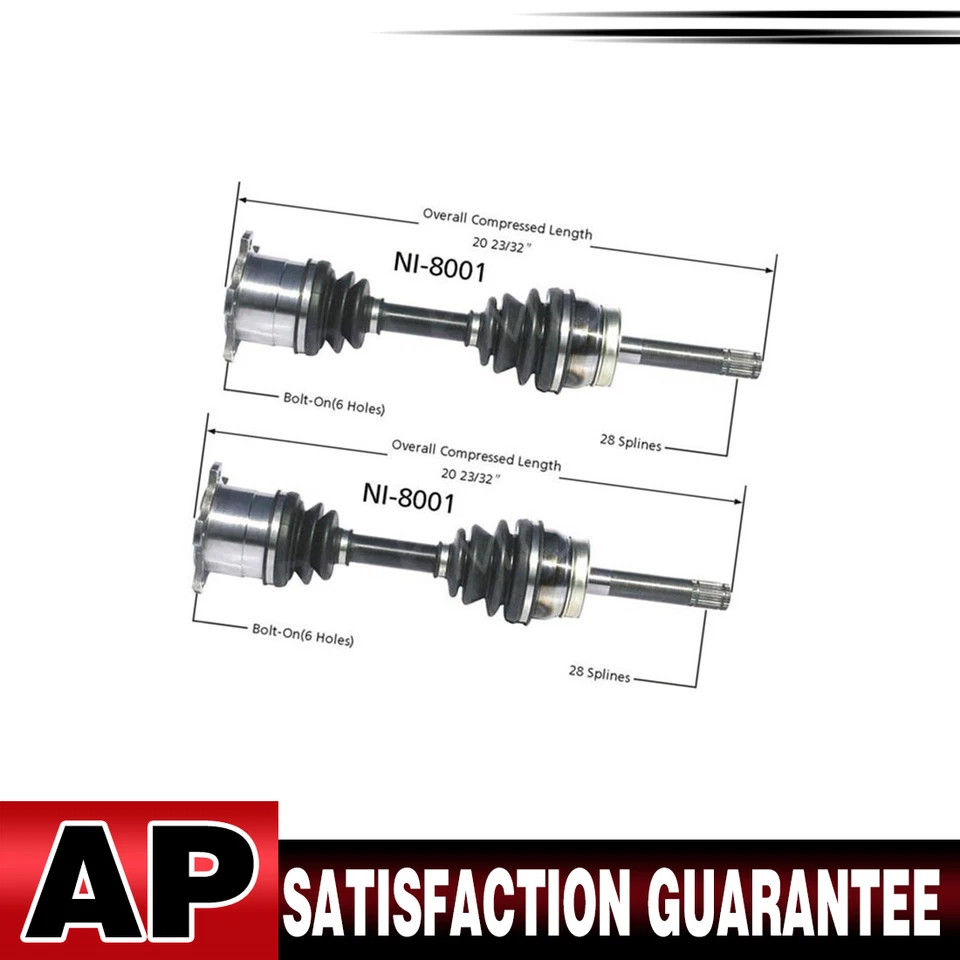 2 ejes traseros Surtrack CV para Nissan Pathfinder 1990-1995 Foto 1 de 4