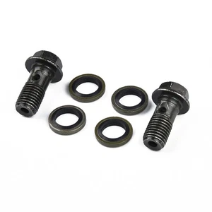 6 Stück/Set M10 x 1,25 mm Motorrad Motorräder Edelstahl Bremsschlauch Schraube - Picture 1 of 12