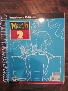 BJU Press, Math 2 Teacher's Edition w/ CD *Very Good* Homeschooling 3rd edition - Picture 1 of 22