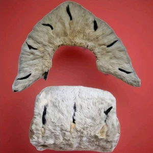 Possibly Victorian Or Later ? Ermine Hand Warmer / Muff and Matching Neck Collar - Picture 1 of 18
