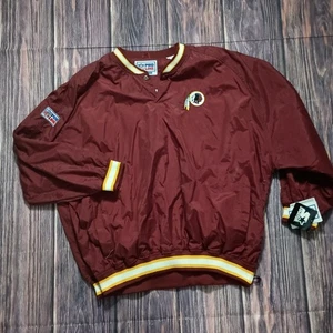 NEW VTG Washington Redskins Starter Pro Line Pullover Windbreaker Mens 4XL  - Picture 1 of 11