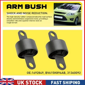 2Pcs Rear Trailing Arm Bush Axle Left&Right Fits Ford Kuga Mk2 2013-On 31360092 - Picture 1 of 9