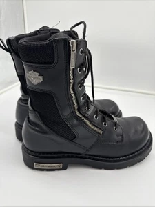 Harley-Davidson Herren Schwarz Motorradstiefel 91542 Größe 11 1/2 - Bild 1 von 12