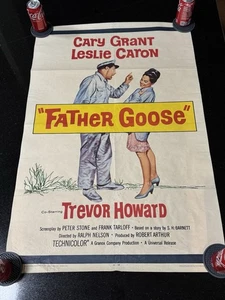 Vintage 1965 Universal Pictures Movie Poster - Father Goose - One Sheet - Picture 1 of 13