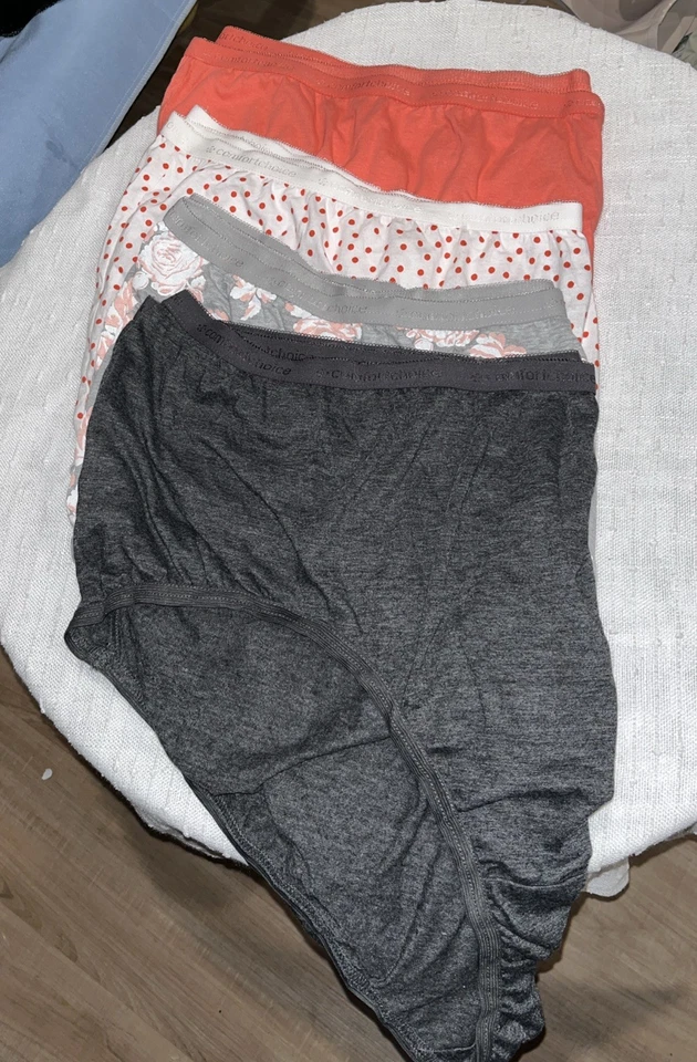 批量 4 件 舒适选择设计师 100% 棉内裤 高帮 16 码 — 第 1/3 张图片