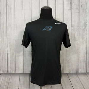 Nike NFL On Field Men's Large Black Carolina Panthers Vented Hypercool Shirt - Picture 1 of 9