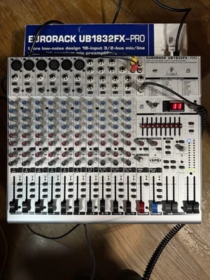 Behringer Eurorack UB1832FX-PRO Mixer Mint Condition - Image 1 of 2