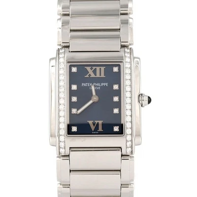 Auténtico cuarzo Patek Philippe Twenty-4 D 10P 4910 10A-012 SS #260-006-376-... Foto 1 de 4