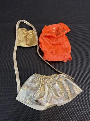 Jaqueta Barbie 1990's Fashion Pack retrô neon laranja ouro Hollywood Outfit - Imagem 1 de 4